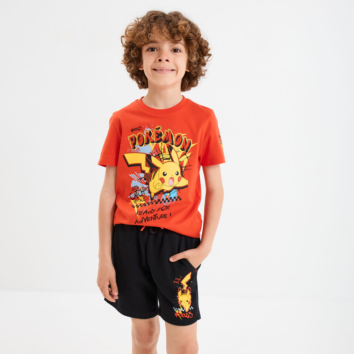 Ensemble 2 pièces coton Pokémon Pikachu multicolore garçon
