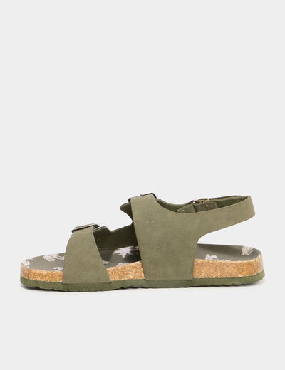 Sandales vert kaki garçon