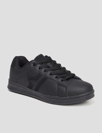 Tennis basses à lacets Creeks Thisto noir garçon