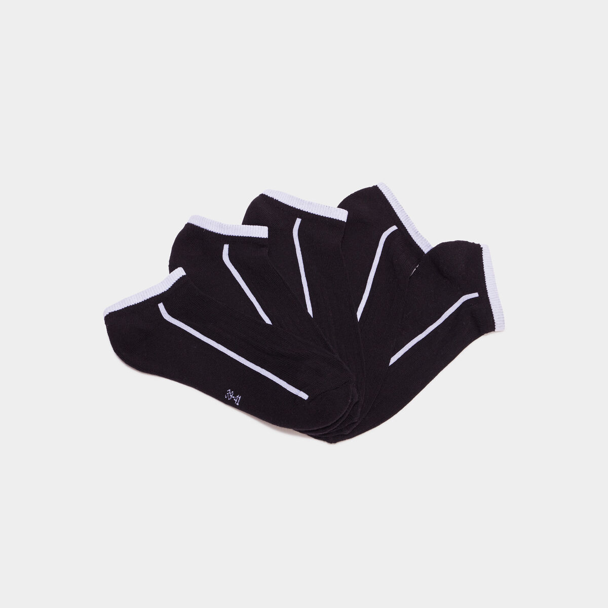 Lot 5 paires chaussettes noir femme