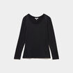 T-shirt thermique manches longues noir femme