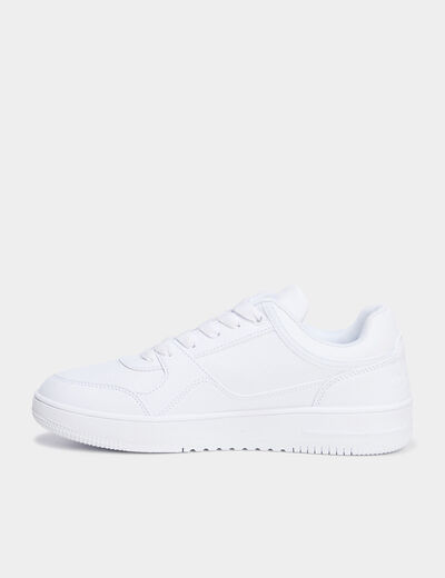 Tennis basses à lacets Champion blanc femme