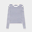 Pull c&ocirc;tel&eacute; manches longues Creeks ecru femme