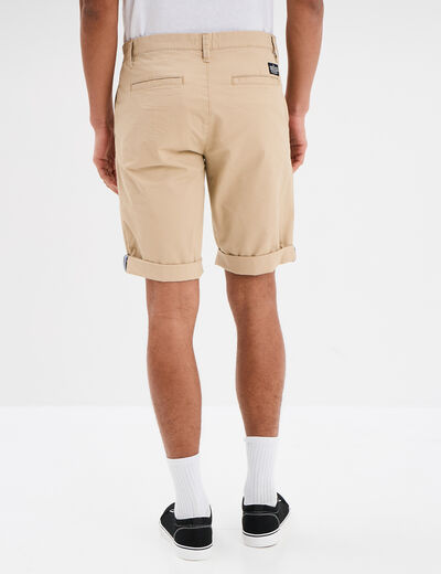 Short chino slim Creeks beige homme
