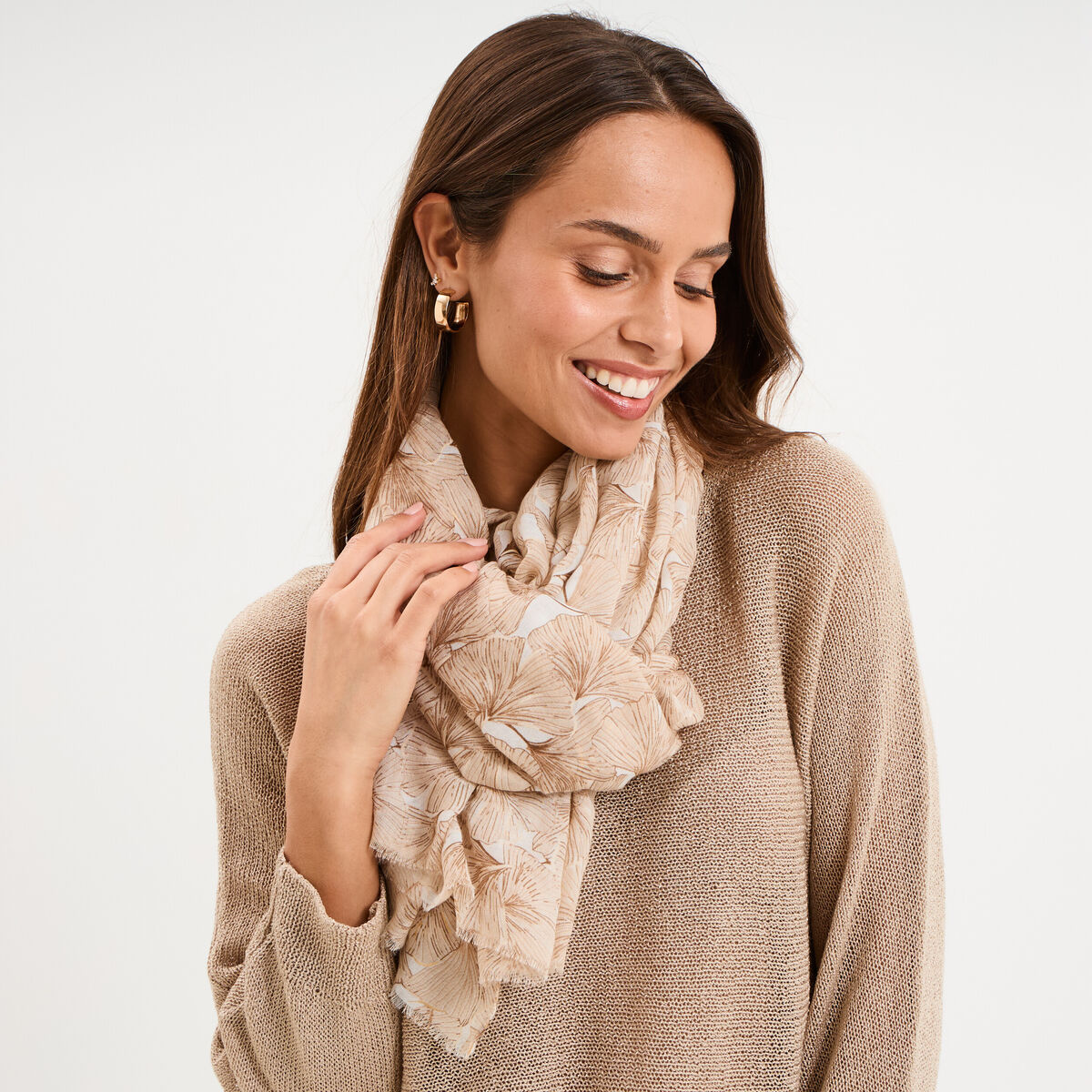 Foulard sable femme