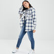 Chemise manches longues Creeks bleu clair femme