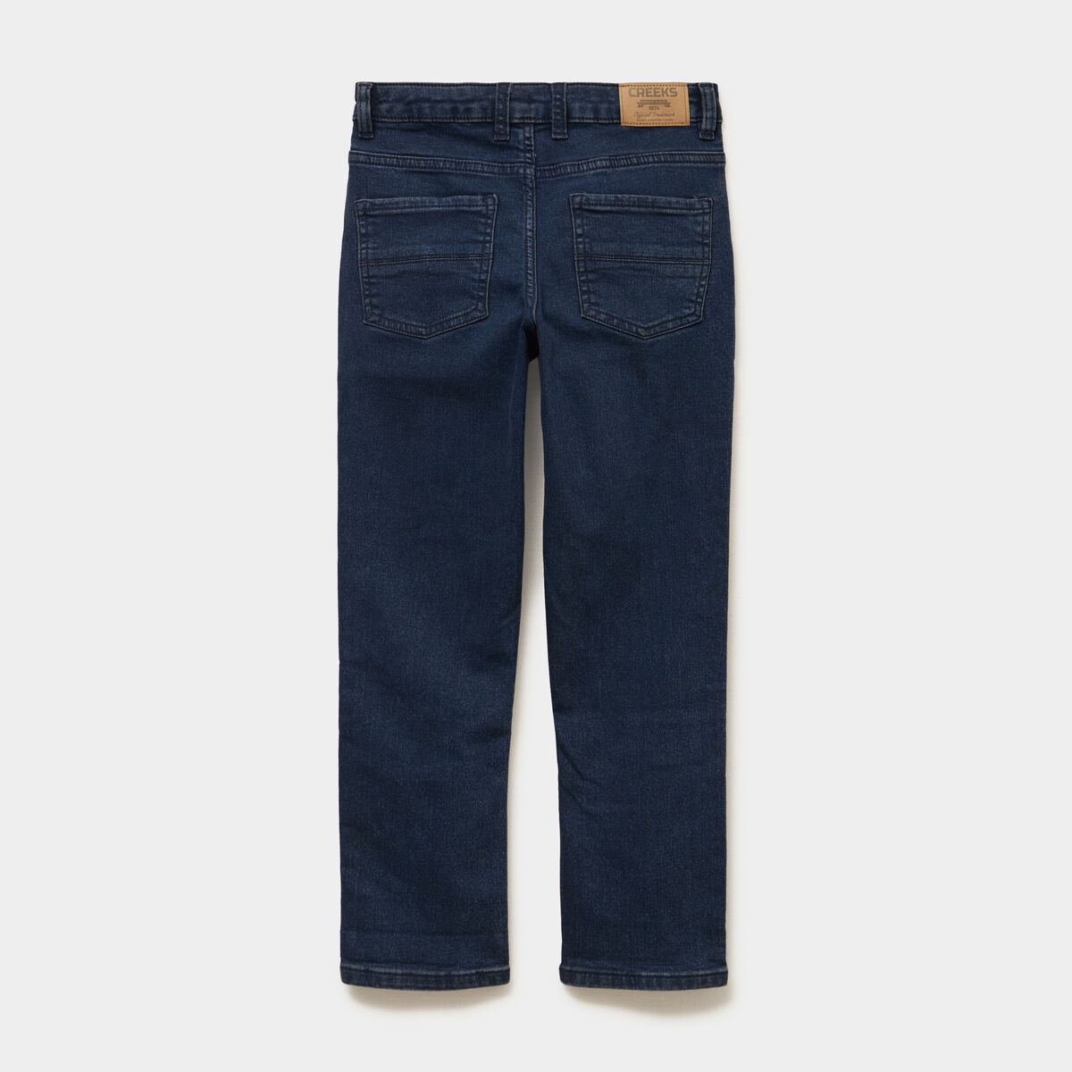 Jean regular chaud 5 poches bleu fonc&eacute; gar&ccedil;on