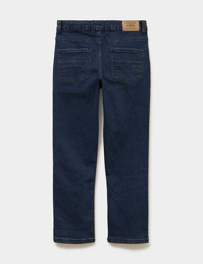 Jean regular chaud 5 poches bleu fonc&eacute; gar&ccedil;on