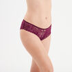 Shorty en dentelle rouge femme