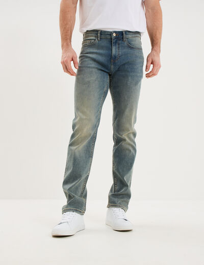 Jean stretch coupe regular denim double stone homme
