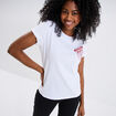 T-shirt manches courtes coton Mickey blanc femme