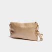 Sac pochette en bandoulière couleur or femme