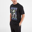 T-shirt col rond coton Batman Joker noir homme