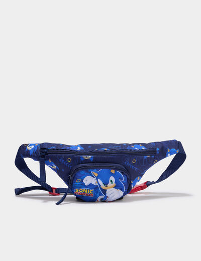 Sac banane Sonic bleu marine gar&ccedil;on