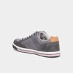 Tennis toile à lacets gris homme