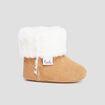 Bottines doublure fourrure camel b&eacute;b&eacute; gar&ccedil;on