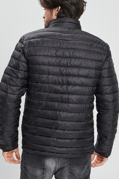 Doudoune droite l&eacute;g&egrave;re d&eacute;perlante noir homme