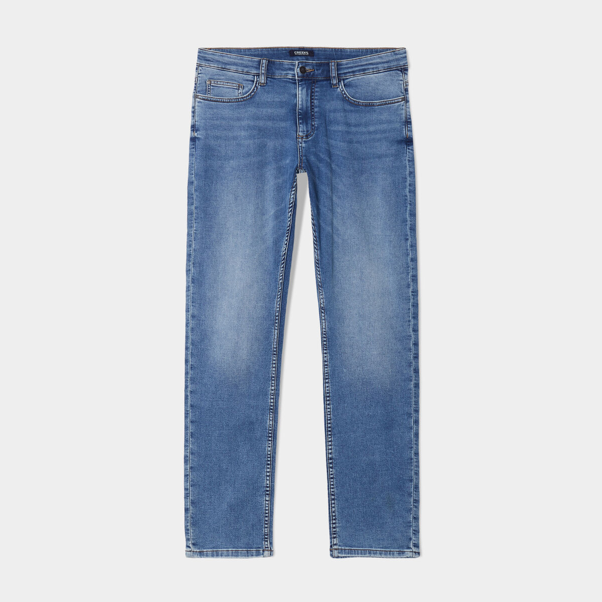 Jean stretch coupe regular denim double stone homme