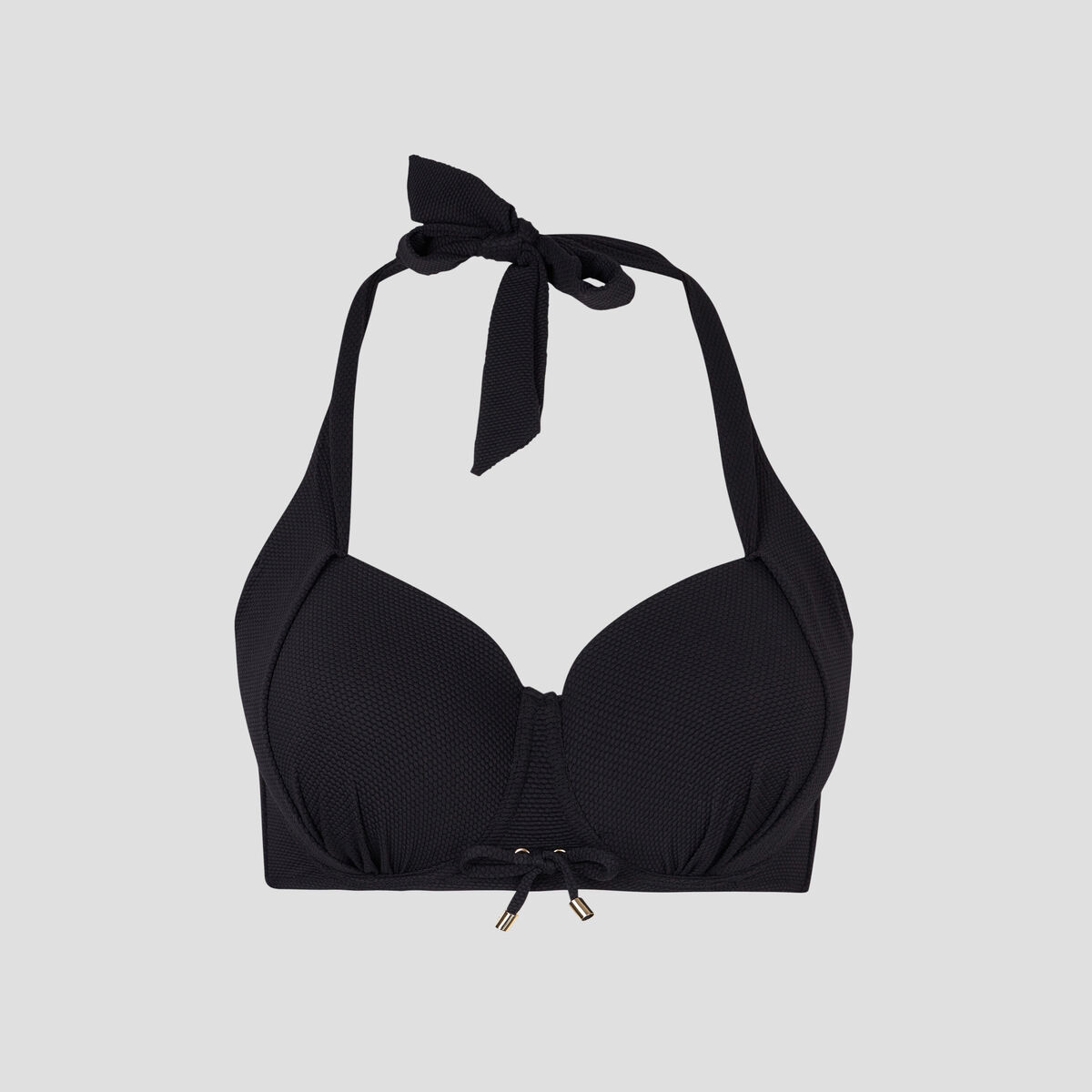 Haut de maillot de bain noir femme grande taille