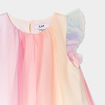 Robe tulle manches volants multicolore bébé fille