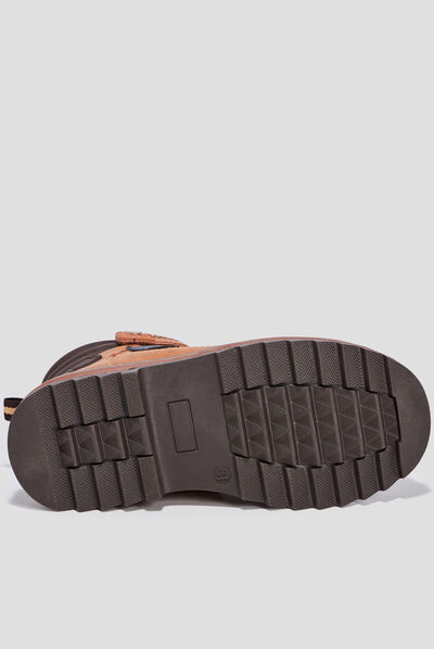 Bottines à lacets Trappeur marron cognac garçon