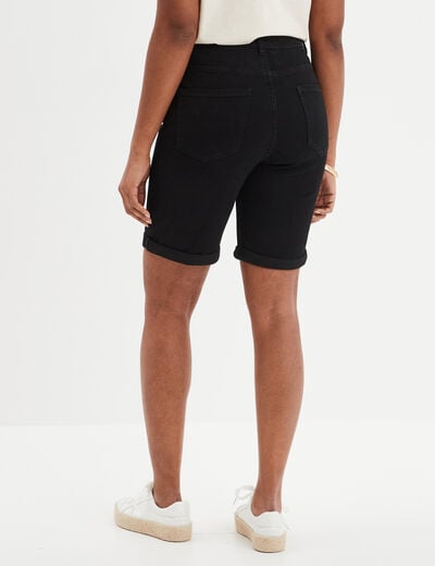 Bermuda slim noir femme