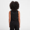 Débardeur col en V noir femme