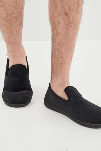 Chaussons charentaises Isotoner noir homme