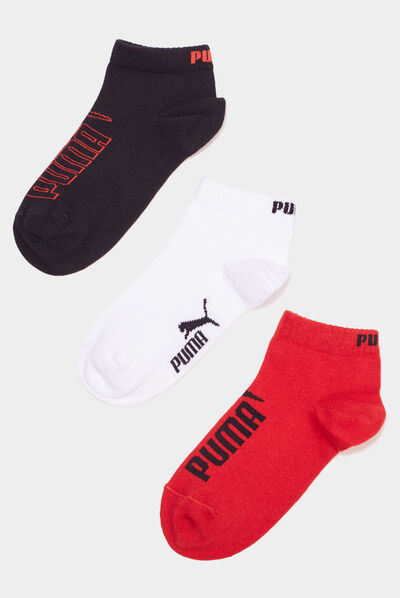 Lot 3 paires chaussettes Puma rouge homme