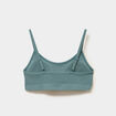 Lot 2 brassi&egrave;res padd&eacute;es sans couture vert fonc&eacute; femme