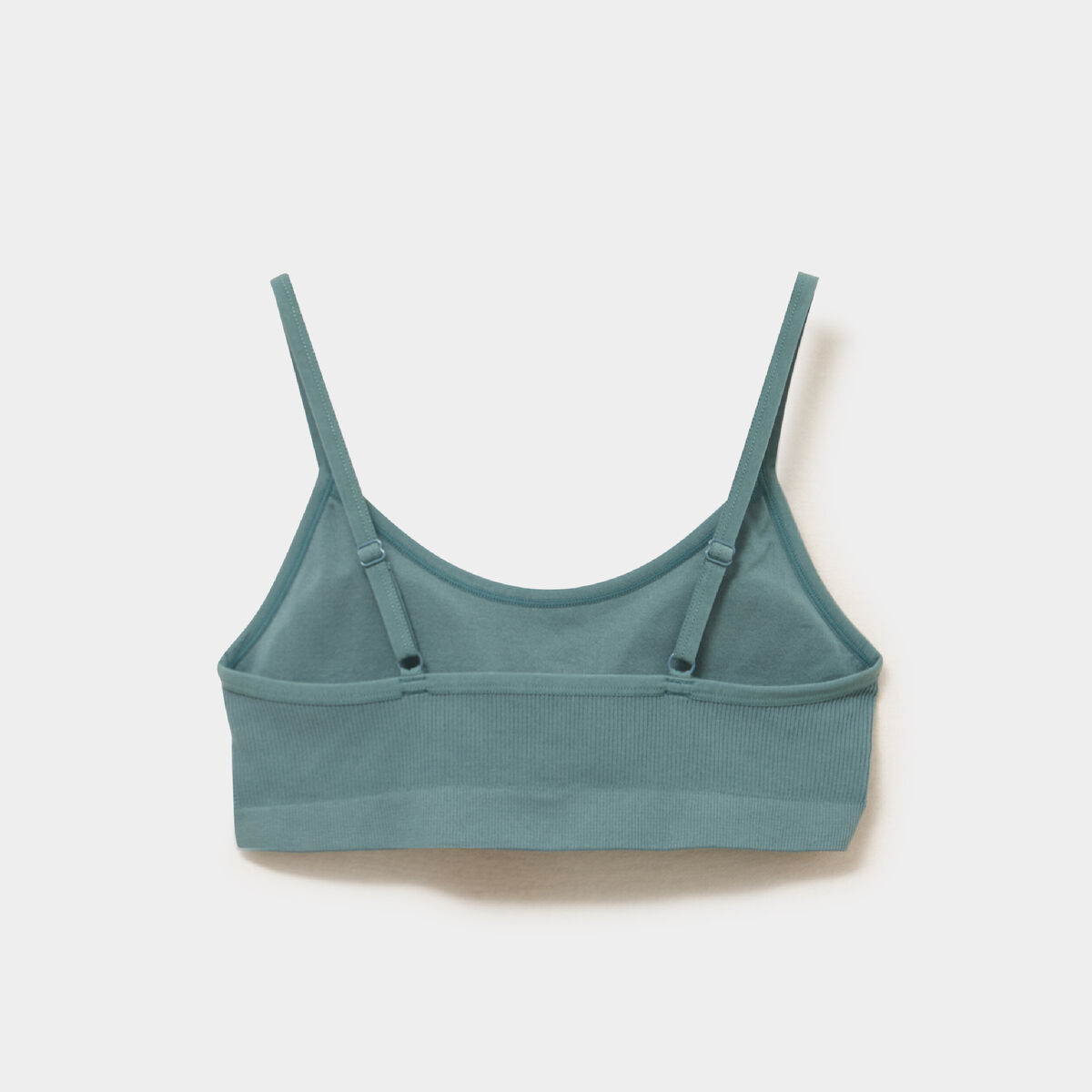 Lot 2 brassi&egrave;res padd&eacute;es sans couture vert fonc&eacute; femme