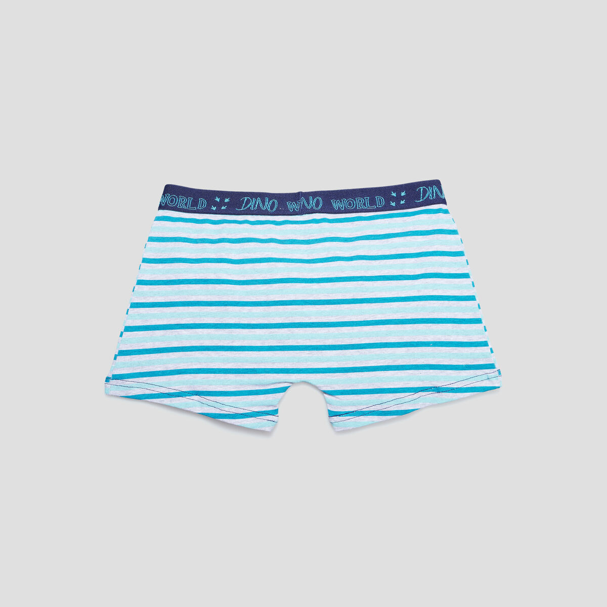 Lot 3 boxers coton bleu turquoise garçon