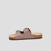 Mules avec boucles taupe homme