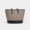 Sac cabas devant tressé multicolore femme