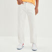 Jeans relaxed Creeks denim blanc homme