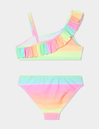 Maillot de bain 2 pièces vert canard fille