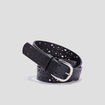 Ceinture perforée noir femme