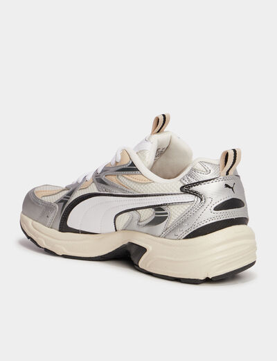 Baskets running Puma Milenio Tech gris argent femme