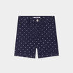 Short droit taille élastiquée coton bleu marine bébé garçon
