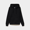 Sweat hoodie molleton &agrave; capuche noir femme