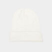 Bonnet tricot&eacute; torsades blanc femme