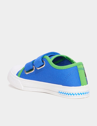 Tennis basses semelles lumineuses bleu marine garçon
