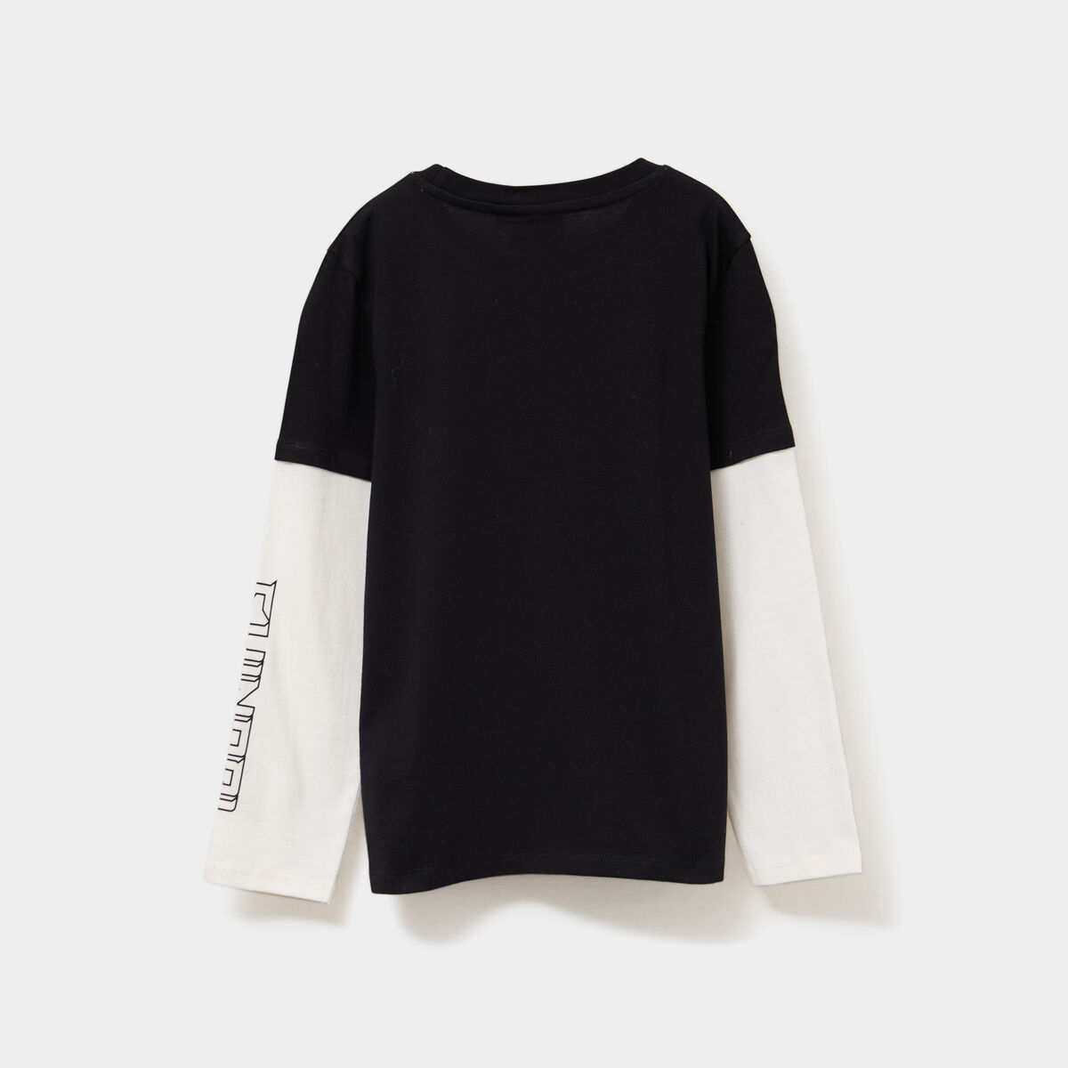 T-shirt manches longues coton Naruto noir garçon