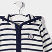 Gilet zippé à capuche Creeks bleu marine bébé garçon