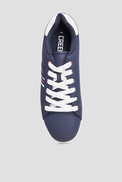 Tennis basses à lacets Creeks Tanix bleu marine homme