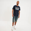 T-shirt manches courtes coton bleu marine homme