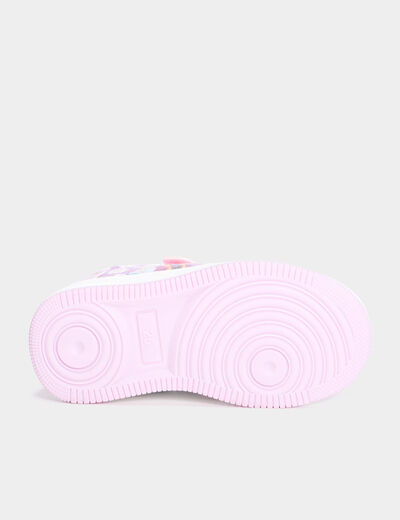 Baskets Reine des neiges violet fille