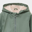 Parka imperm&eacute;able d&eacute;perlante fourr&eacute;e vert kaki b&eacute;b&eacute; gar&ccedil;on