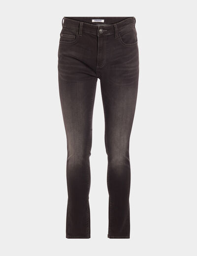 Jeans skinny taille standard gris homme