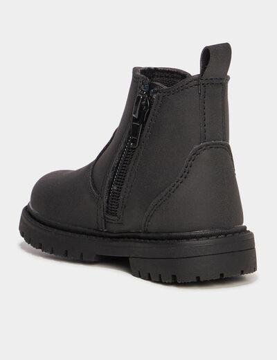 Bottines chelsea crantées Liberto noir bébé garçon